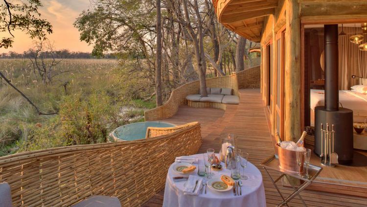 andBeyond Sandibe Okavango Safari Lodge - Ter