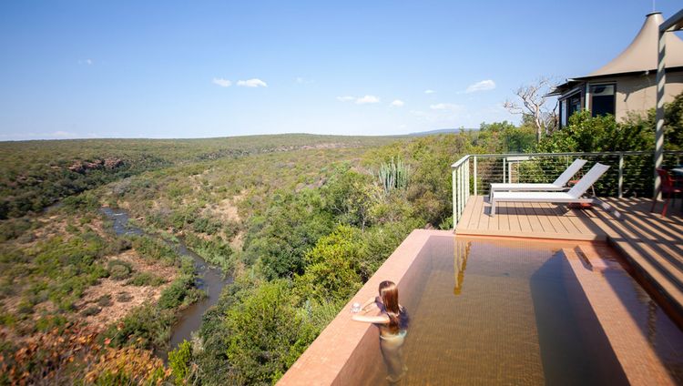 Lepogo Noka Camp - Ausblick vom Pool