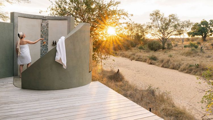 Simbavati Camp George - Outdoor Shower