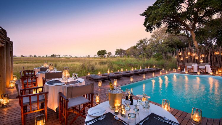 andBeyond Nxabega Okavango Tented Camp - dinn