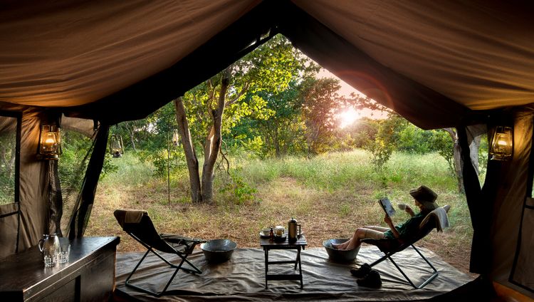 andBeyond Chobe Under Canvas - Blick aus dem 