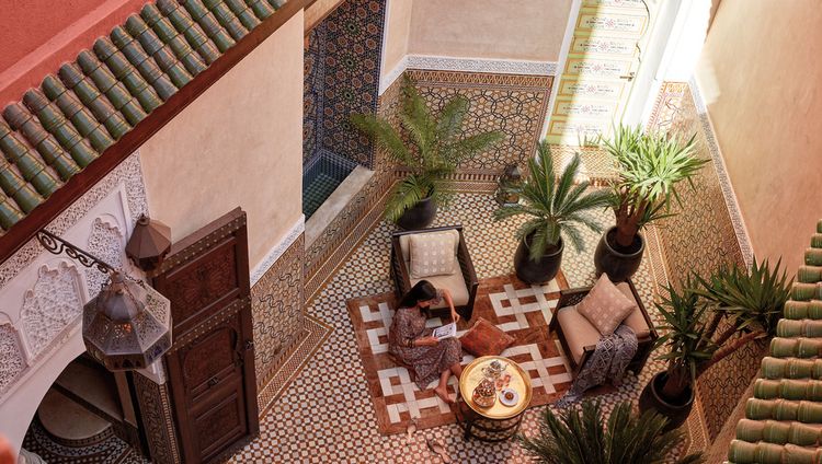 Royal Mansour Marrakech - Patio eines Riads